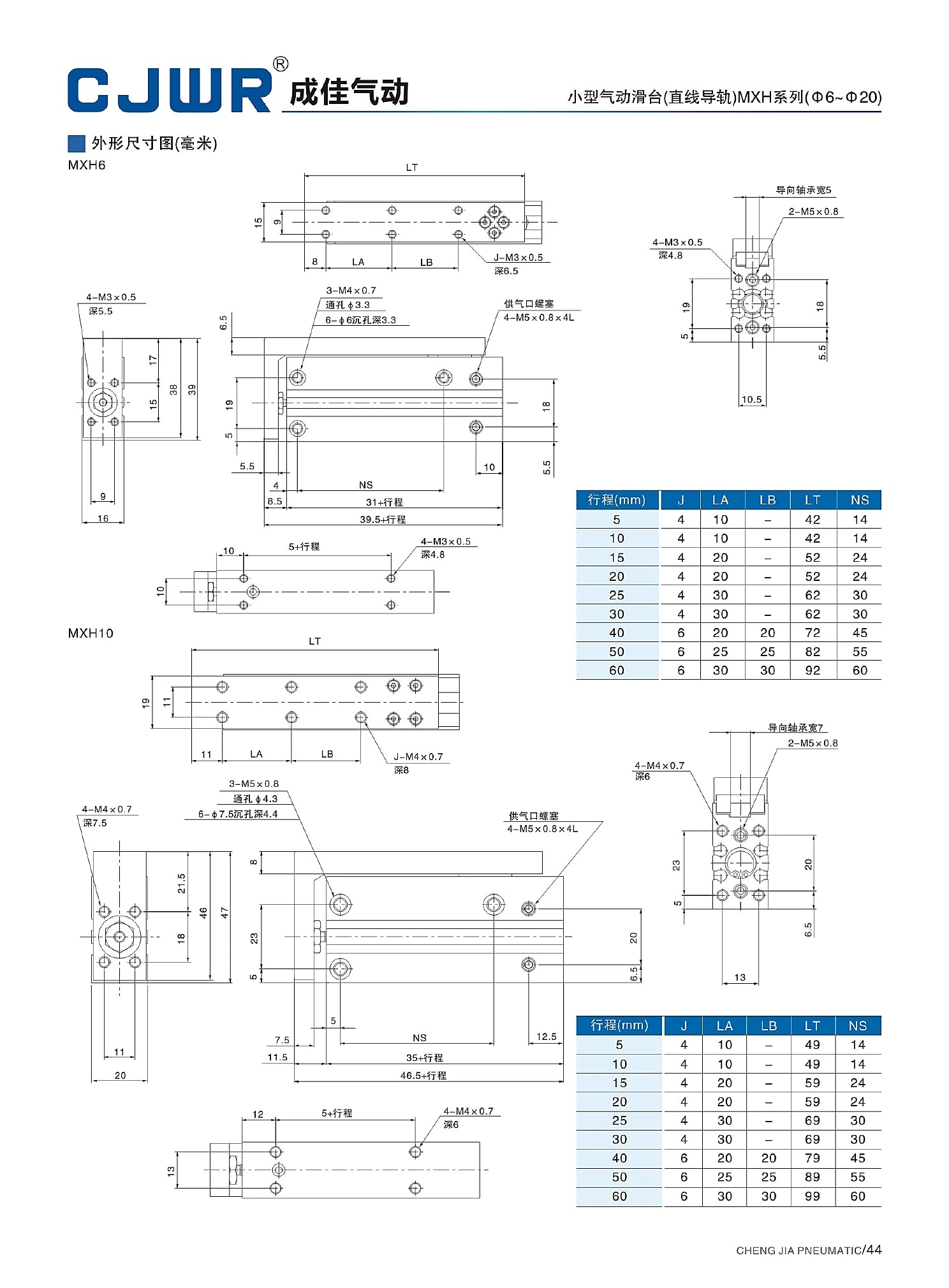 MXH selection data page 44